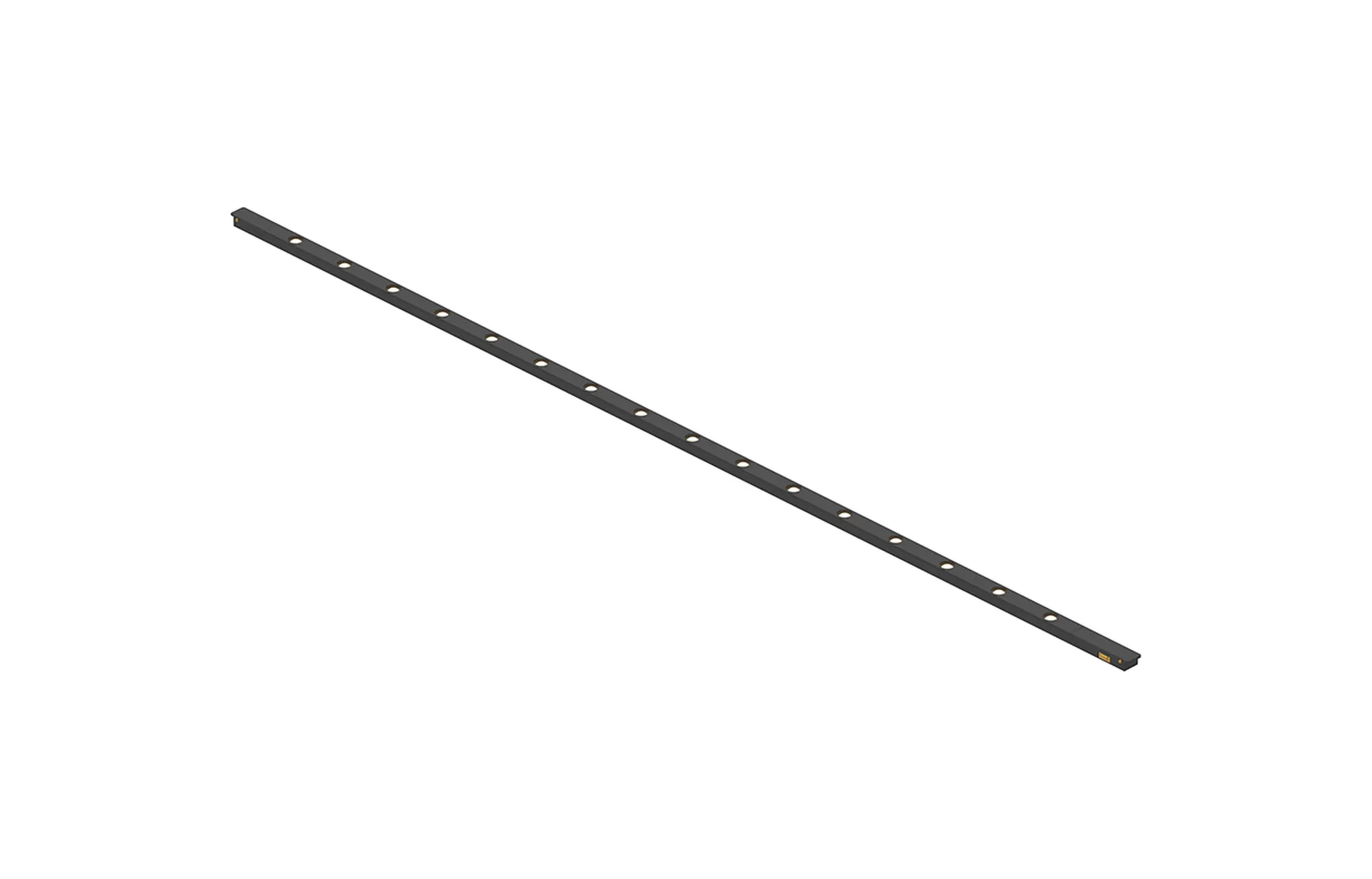 M9575  Magneto 48V Mini Linear Spotlight, 550mm, 12W LED 36º, 3000K, 975lm, Black, 3yrs Warranty